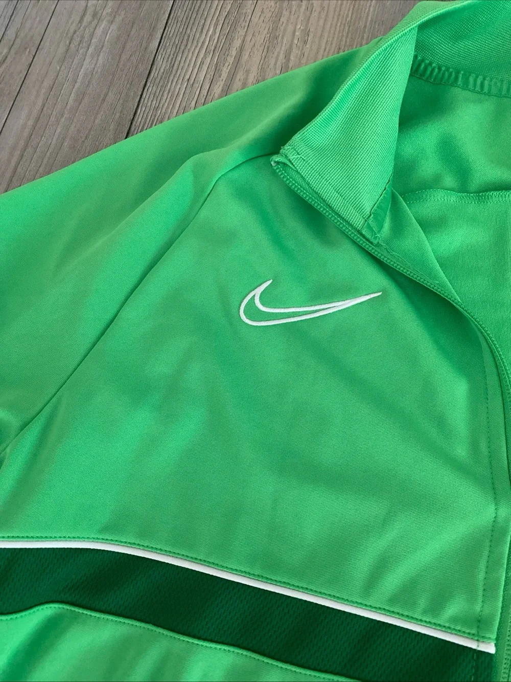 Nike Dri Fit Men’s Tampa Bay Rowdies Track Sweatshirt Full Zip Lime Green Large